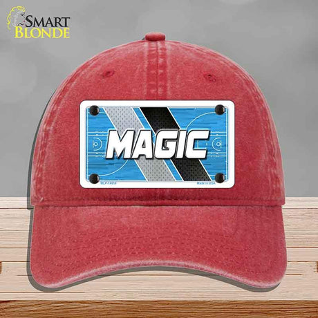 MAGIC Graphic Novelty License Plate Hat HAT-MLP-14616 Unconstructed Cotton Red