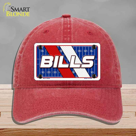 BILLS Graphic Novelty License Plate Hat HAT-MLP-14628 Unconstructed Cotton Red