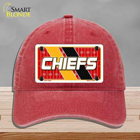 CHIEFS Graphic Novelty License Plate Hat HAT-MLP-14640 Unconstructed Cotton Red