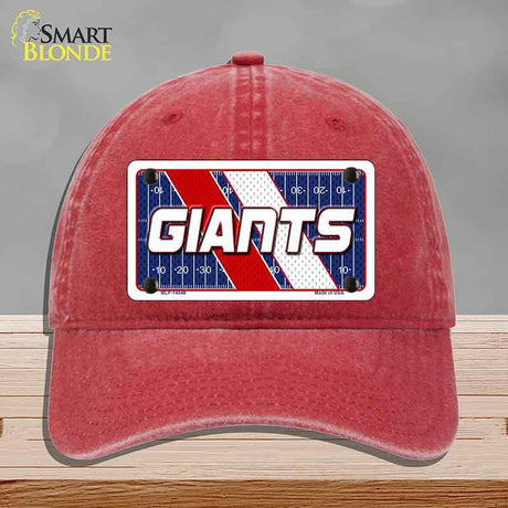 GIANTS Graphic Novelty License Plate Hat HAT-MLP-14648 Unconstructed Cotton Red