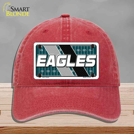 EAGLES Graphic Novelty License Plate Hat HAT-MLP-14650 Unconstructed Cotton Red