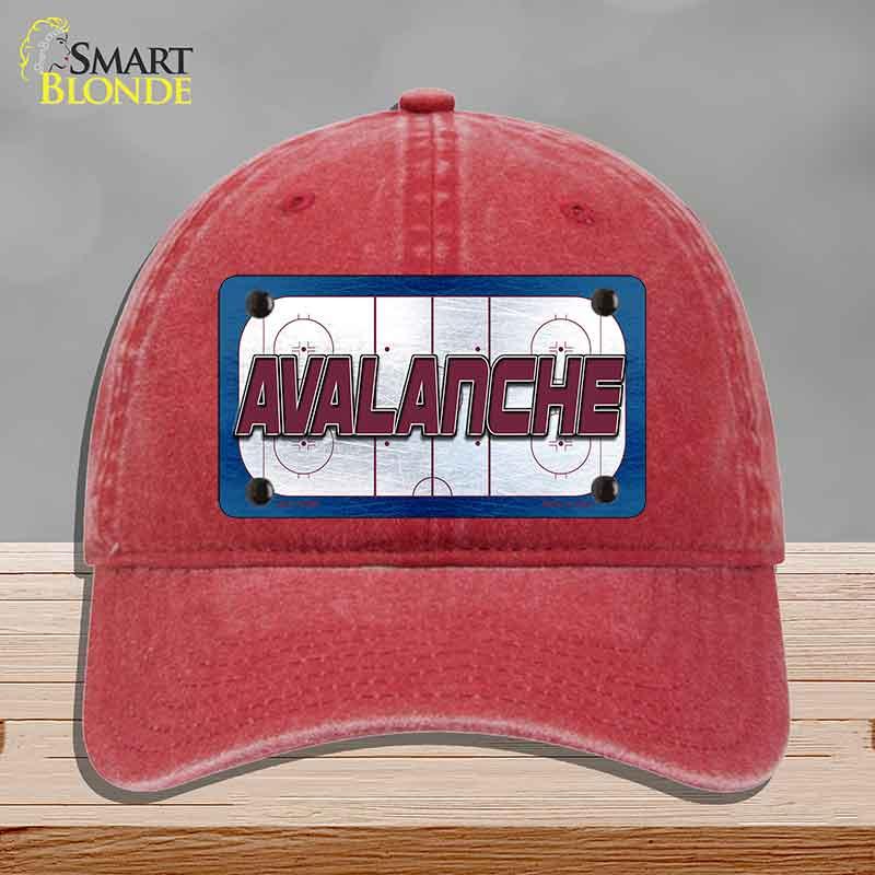 AVALANCHE Graphic Novelty License Plate Hat HAT-MLP-14663 Unconstructed Cotton Red