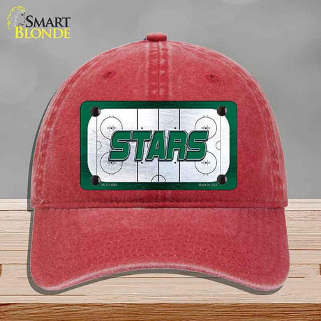 STARS Graphic Novelty License Plate Hat HAT-MLP-14665 Unconstructed Cotton Red