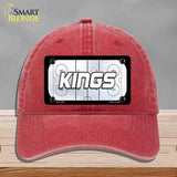 KINGS Graphic Novelty License Plate Hat HAT-MLP-14669 Unconstructed Cotton Red