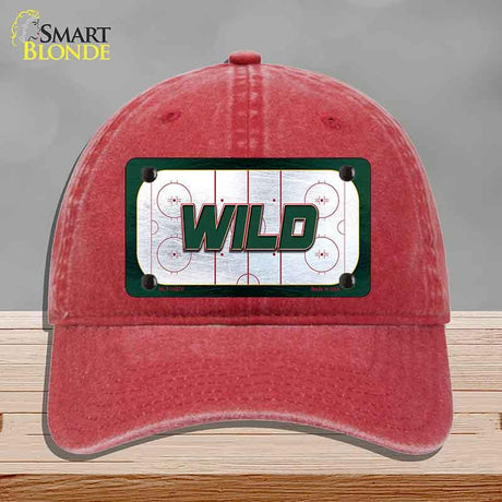 WILD Graphic Novelty License Plate Hat HAT-MLP-14670 Unconstructed Cotton Red