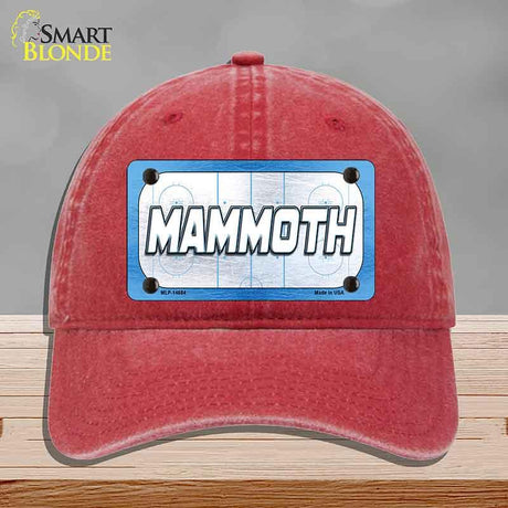 MAMMOTH Graphic Novelty License Plate Hat HAT-MLP-14684 Unconstructed Cotton Red