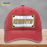 KNIGHTS Graphic Novelty License Plate Hat HAT-MLP-14686 Unconstructed Cotton Red