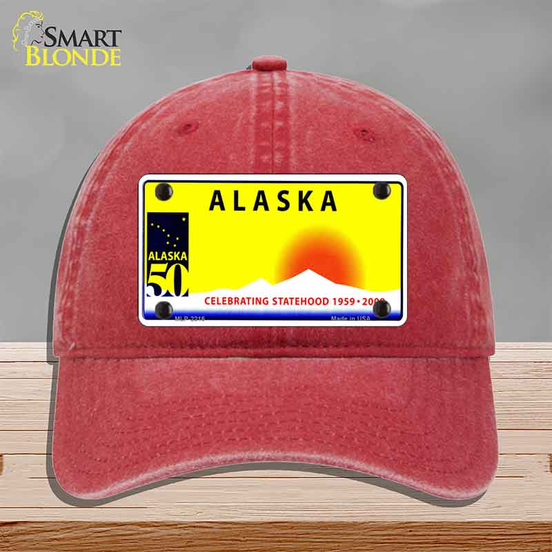 Alaska State Blank Novelty License Plate Hat HAT-MLP-2216