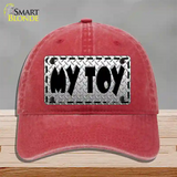 My Toy Novelty License Plate Hat Unconstructed Cotton / Red