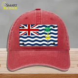 British Indian Ocean Flag Novelty License Plate Hat Unconstructed Cotton / Red
