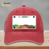 Veracruz Mexico Novelty License Plate Hat Unconstructed Cotton / Red