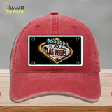 Welcome To Las Vegas Novelty License Plate Hat Unconstructed Cotton / Red