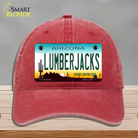 Arizona Lumberjacks Novelty License Plate Hat Unconstructed Cotton / Red