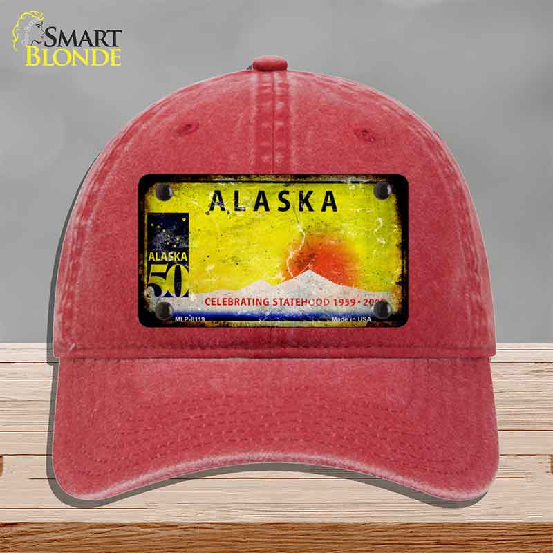 Alaska State Rusty Novelty License Plate Hat HAT-MLP-8119