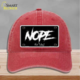 Nope Not Today Novelty License Plate Hat