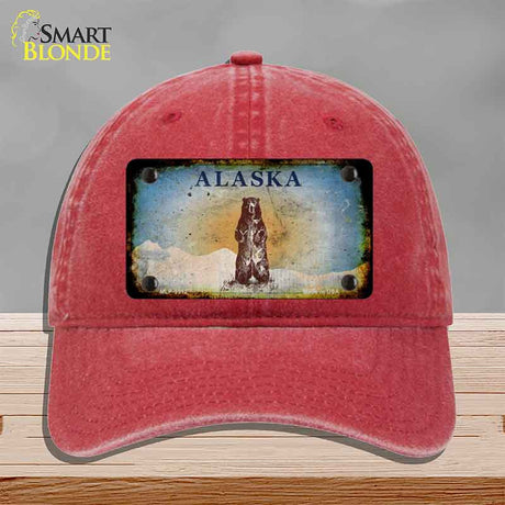 Alaska Bear Rusty Novelty License Plate Hat HAT-MLP-9512