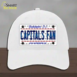 Capitals Fan Washington DC Novelty License Plate Hat Unconstructed Cotton / White