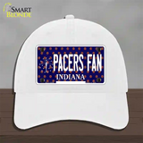 Pacers Fan Indiana Novelty License Plate Hat Unconstructed Cotton / White