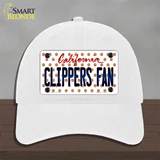 Clippers Fan California Novelty License Plate Hat Unconstructed Cotton / White