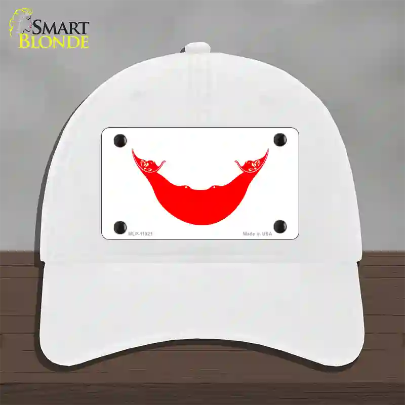 Easter Island Flag Novelty License Plate Hat Unconstructed Cotton / White