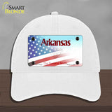Arkansas with American Flag Novelty License Plate Hat HAT-MLP-12332
