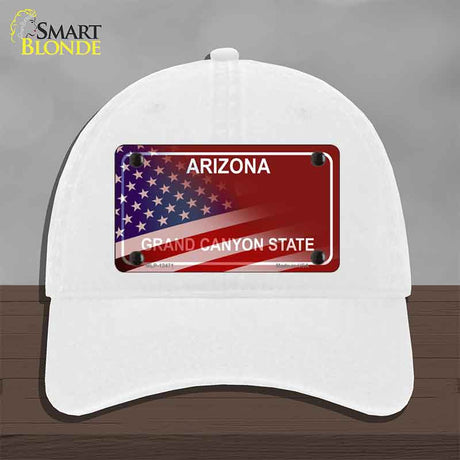 Arizona with American Flag Novelty License Plate Hat HAT-MLP-12471