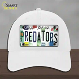 Predators Strip Art Novelty License Plate Hat Tag Unconstructed Cotton White