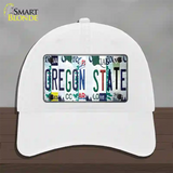 Oregon State Strip Art Novelty License Plate Hat Tag Unconstructed Cotton White