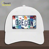 Oregon Strip Art Novelty License Plate Hat Tag Unconstructed Cotton White