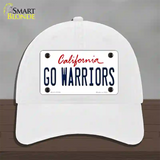 Go Warriors Novelty License Plate Hat Tag Unconstructed Cotton White