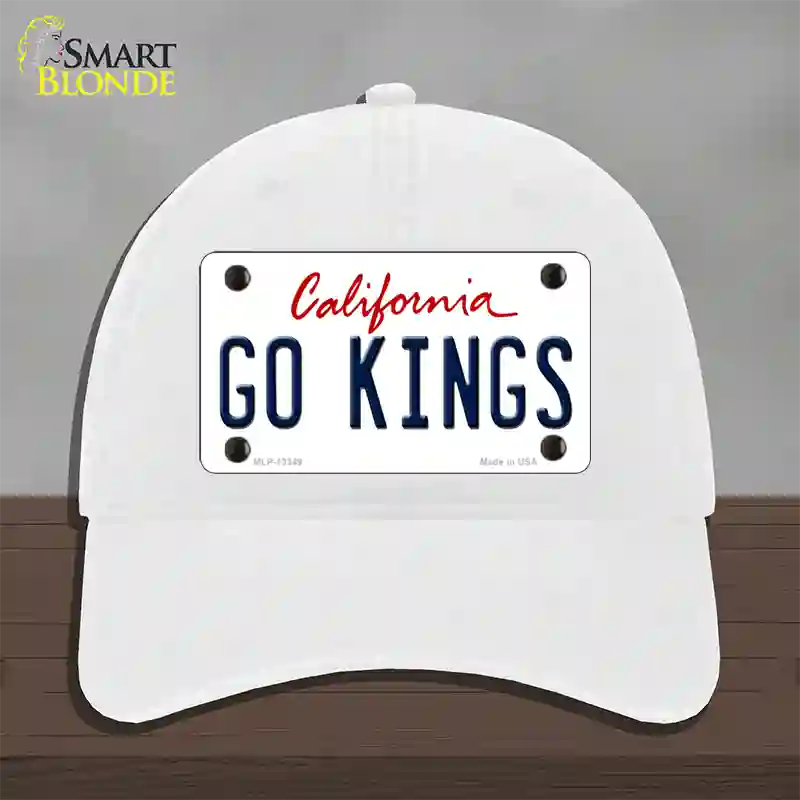 Go Kings California Novelty License Plate Hat Tag Unconstructed Cotton White