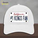 Number 1 Kings Fan California Novelty License Plate Hat Tag Unconstructed Cotton White