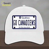 Go Canadiens Novelty License Plate Hat Tag Unconstructed Cotton / White