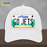 Go Jets Manitoba Novelty License Plate Hat Tag Unconstructed Cotton / White