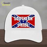 Southern Pride Confederate Novelty License Plate Hat Tag Unconstructed Cotton / White
