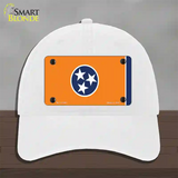 Tennessee Flag Orange Novelty License Plate Hat Tag Unconstructed Cotton White