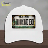Old Orchard Beach Maine Rusty Novelty License Plate Hat Tag Unconstructed Cotton White