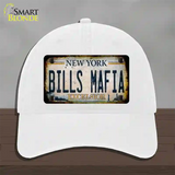 Bills Mafia New York Rusty Novelty License Plate Hat Tag Unconstructed Cotton White