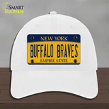 Buffalo Braves New York Novelty License Plate Hat Tag Unconstructed Cotton White