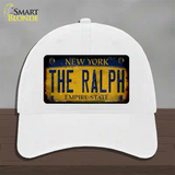 The Ralph New York Rusty Novelty License Plate Hat Tag Unconstructed Cotton White