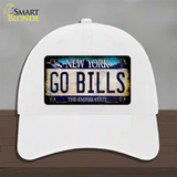 Go Bills New York Rusty Novelty License Plate Hat Tag Unconstructed Cotton White