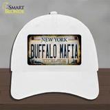 Buffalo Mafia Excelsior New York Rusty Novelty License Plate Hat Tag Unconstructed Cotton White