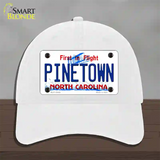 Pinetown North Carolina Novelty License Plate Hat Tag Unconstructed Cotton White