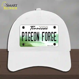 Pigeon Forge Tennessee Novelty License Plate Hat Tag Unconstructed Cotton White
