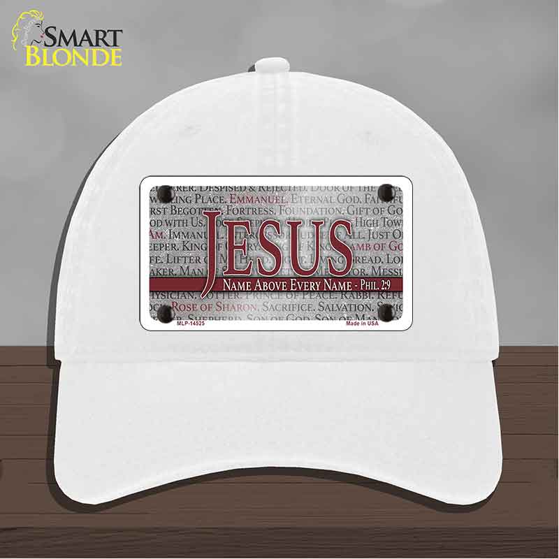 Jesus Name Above Every Name Novelty License Plate Hat HAT-MLP-14525