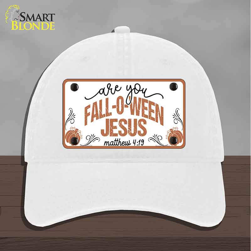 Fall-o-ween Jesus Novelty License Plate Hat HAT-MLP-14534