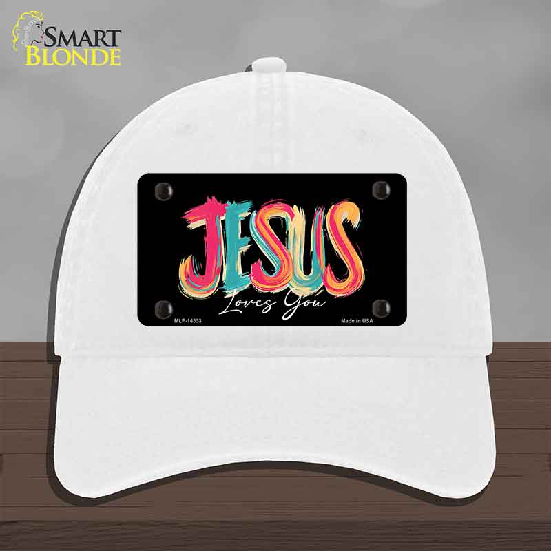 Jesus Loves You Novelty License Plate Hat HAT-MLP-14553