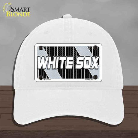 WHITE SOX Graphic Novelty License Plate Hat HAT-MLP-14570 Unconstructed Cotton White