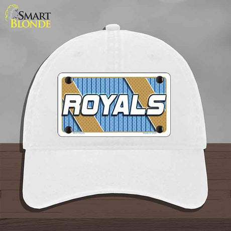 ROYALS Graphic Novelty License Plate Hat HAT-MLP-14576 Unconstructed Cotton White