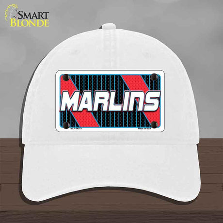 MARLINS Graphic Novelty License Plate Hat HAT-MLP-14579 Unconstructed Cotton White